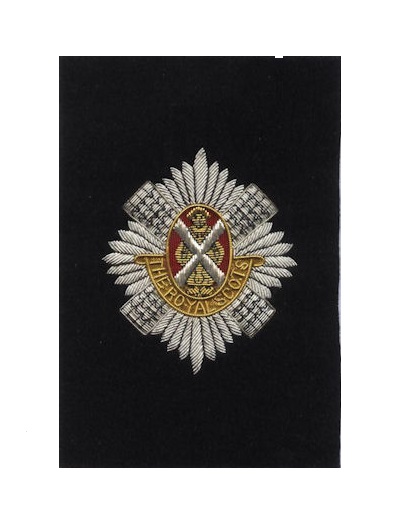 Small Embroidered Badge - Royal Scots